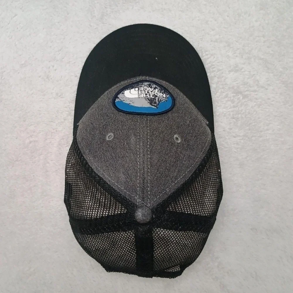 The North Face Hat Cap Trucker Mens Black Mesh Adjustable Outdoor Hiking Mudder